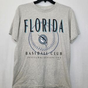Vintage 1993 Florida Marlins Baseball Club Inaugural Season T Shirt Size L